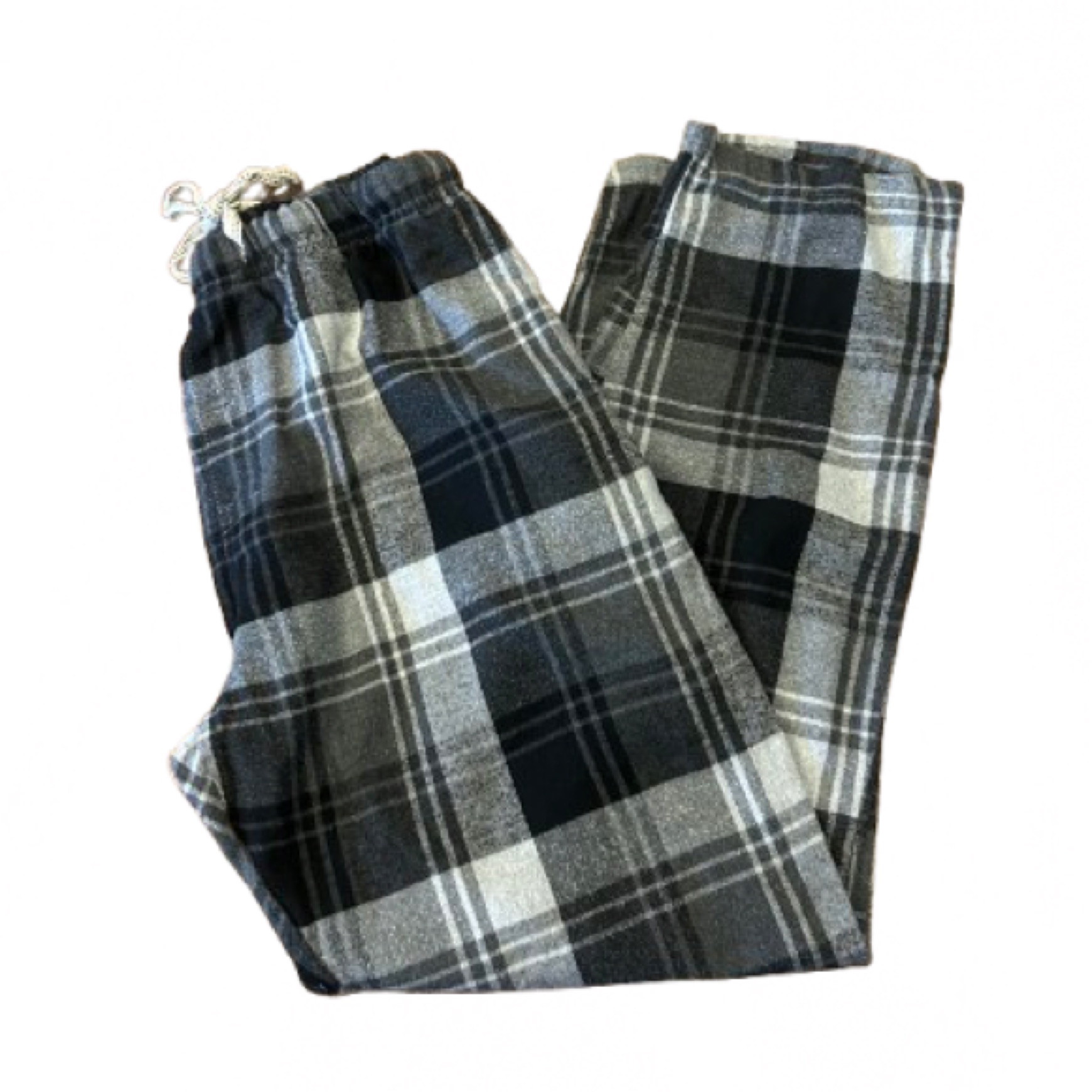 Ashford Brooks Men’s Plaid Lounge Pants With Drawstring Size Large